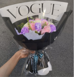 Bó hoa mix 3 màu kiểu Hàn Quốc