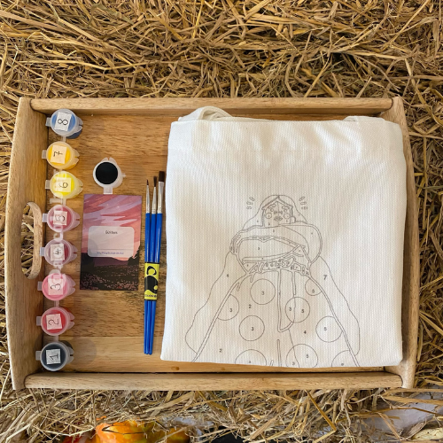 PMG - Túi tô màu số hóa 32x36cm - Tô màu theo số - Túi tote vải canvas - Ảo Colorbag