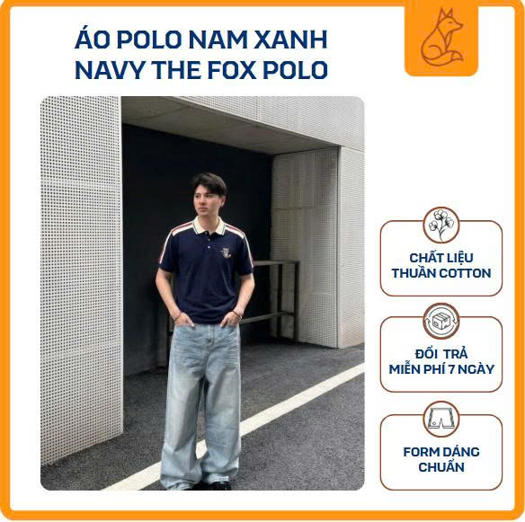 Áo Polo Nam Xanh Navy – F08