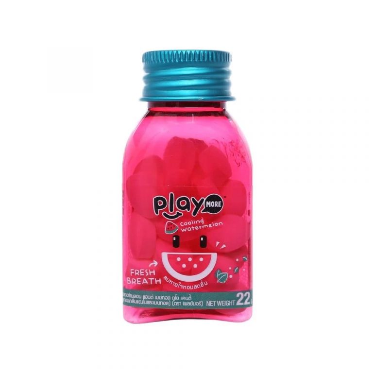 Kẹo The Ngậm Thái Lan Playmore Dưa Hấu Hũ Nhựa 22g