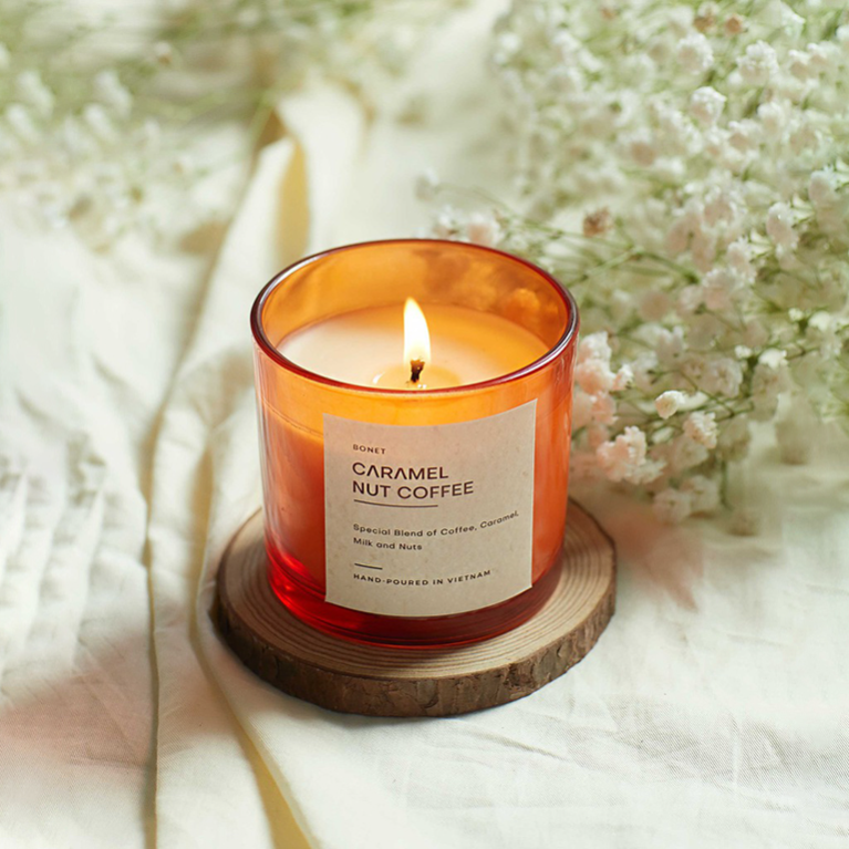Nến Thơm Caramel Nut Coffee