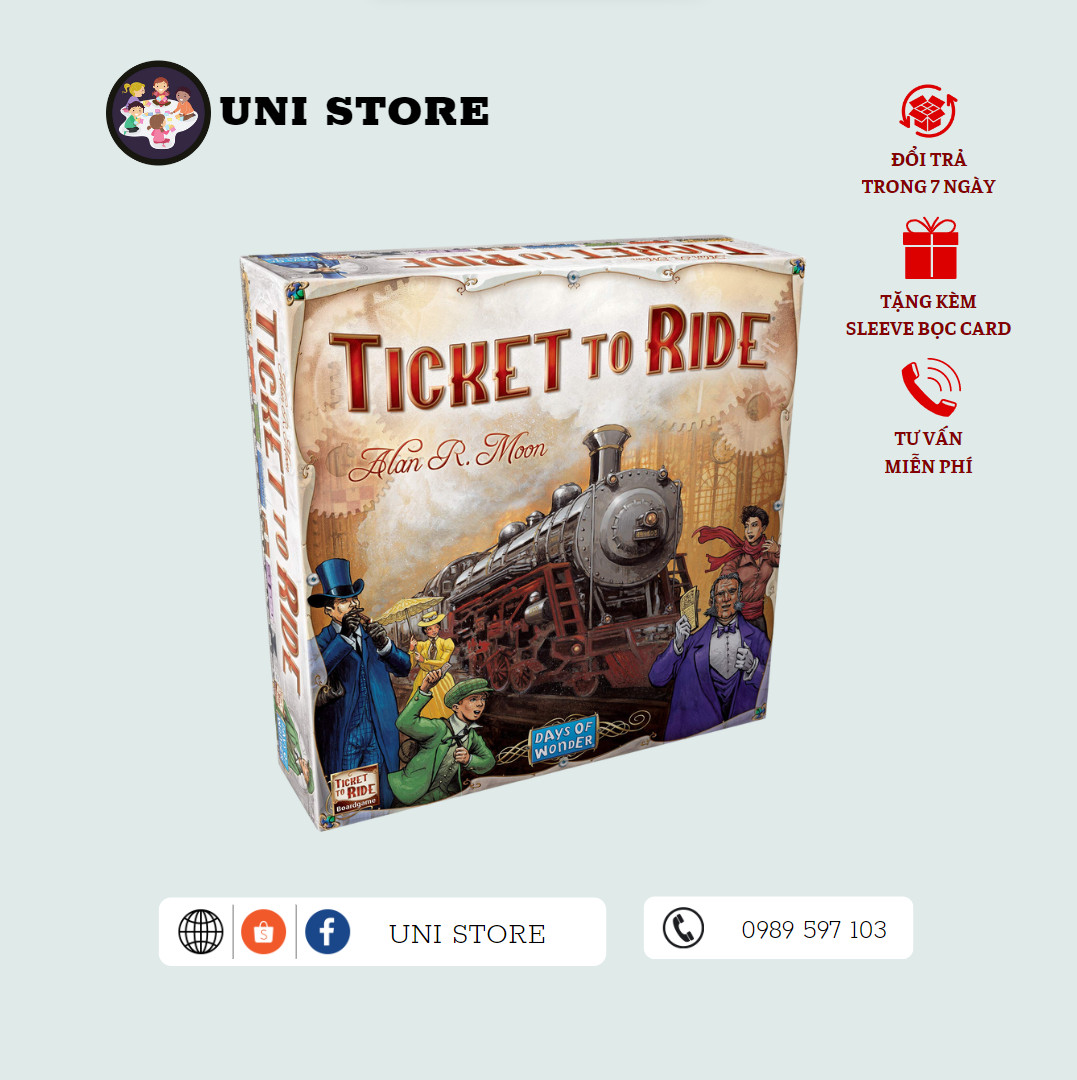 Ticket To Ride - Board Game Nước Ngoài - 89 lá bài