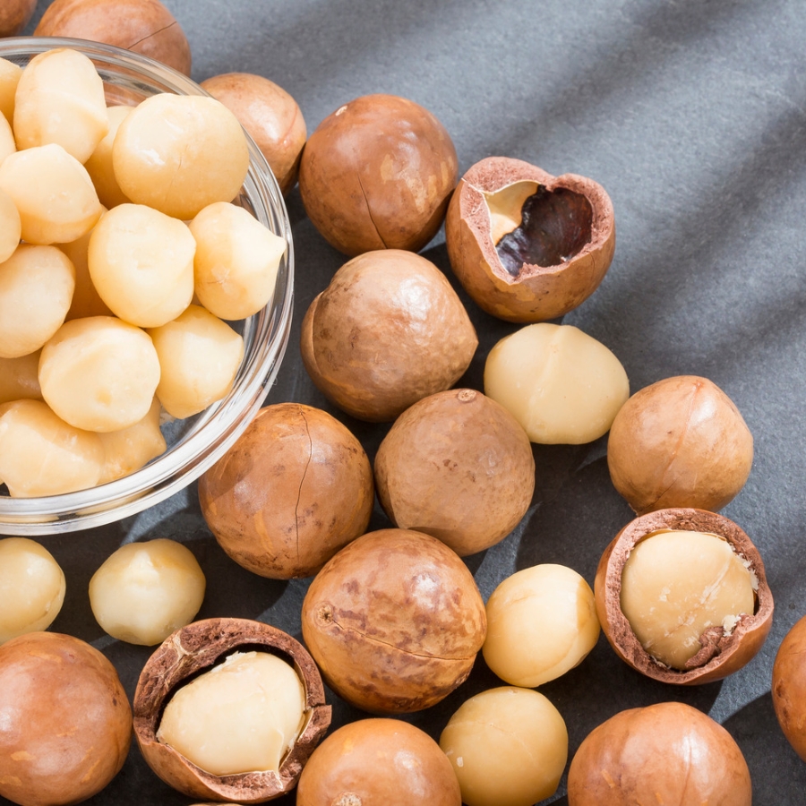 Hạt Macca tách vỏ nhập khẩu