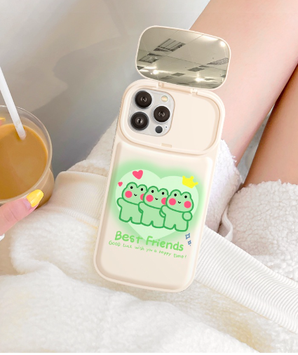 Ốp lưng iphone gương selfie Happy Friend