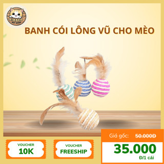 Banh Cói Lông Vũ Cho Mèo