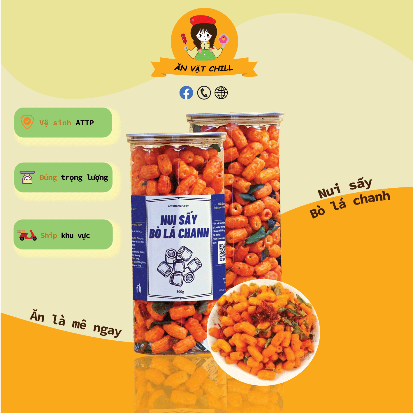 Nui sấy bò lá chanh