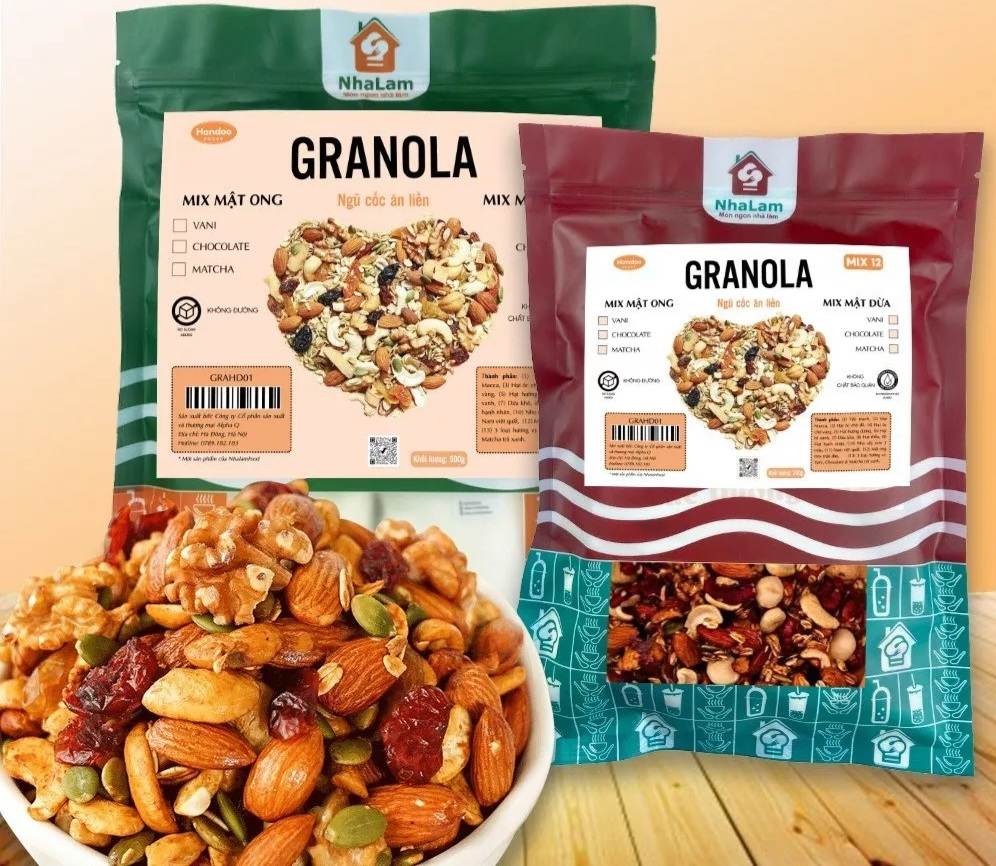 Granola 12 Loại Hạt Ăn Kiêng