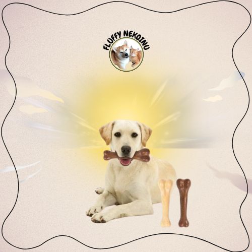 [Fluffy NekoInu] Đồ Chơi Xương Gặm Cho Chó – Chống Cắn Đồ, Giảm Stress, Không Gây Hại Răng