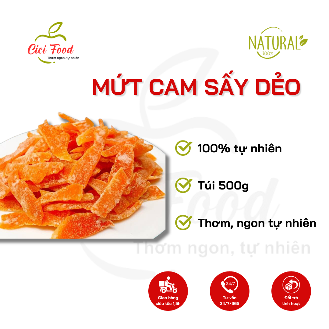 Mứt Cam Sấy Dẻo