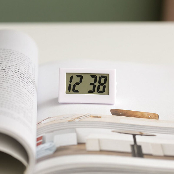 Đồng Hồ Điện Tử Mini Màn Hình Lcd Để Bàn Tiện Dụng