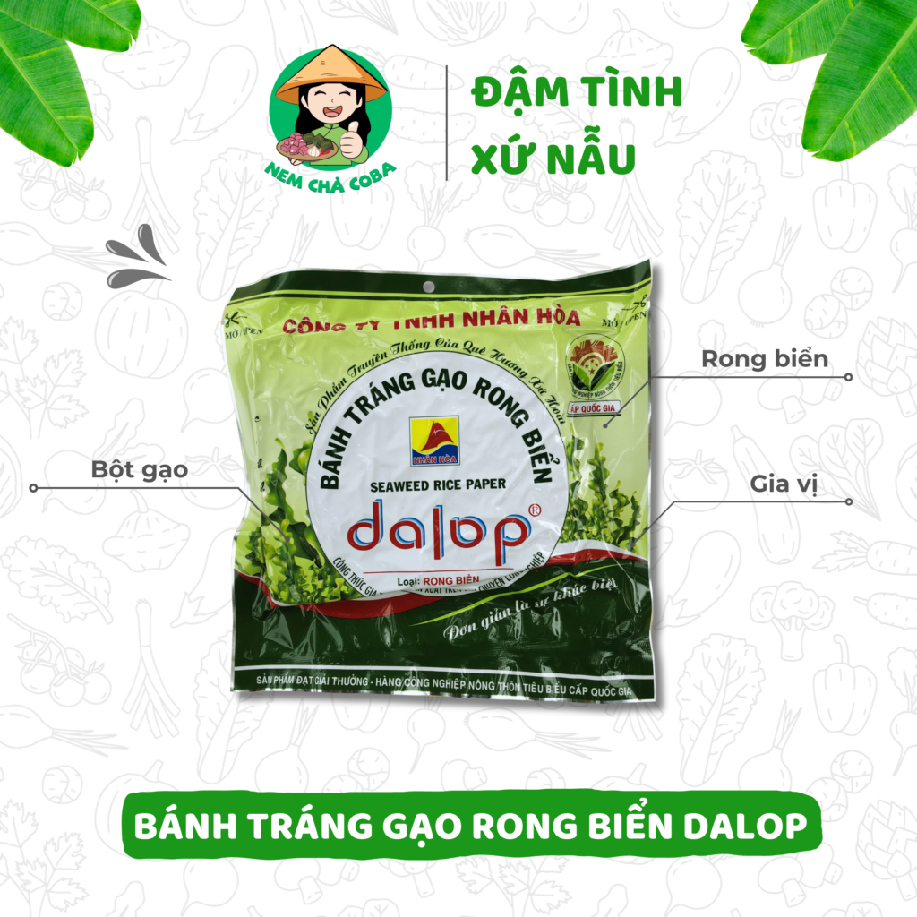 Tráng Miệng Bánh Tráng Rong Biền Dalop 4 Cái – Hàng Chính Gốc