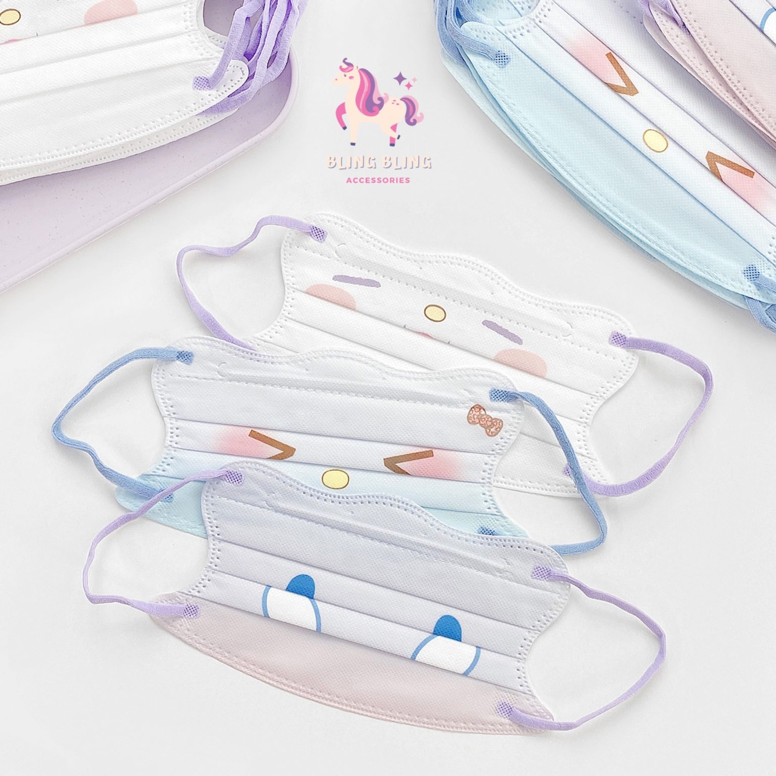 Khẩu trang set10 Cute animal face – Mix