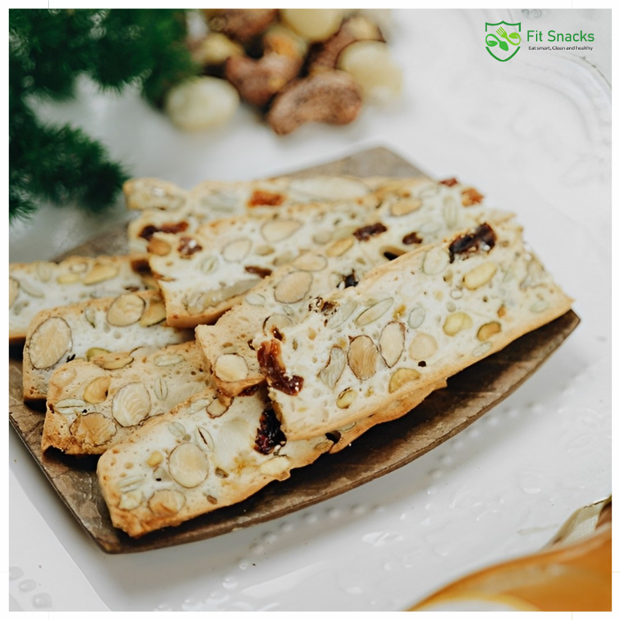 Bánh Biscotti vị vani - 50g | Fit Snacks