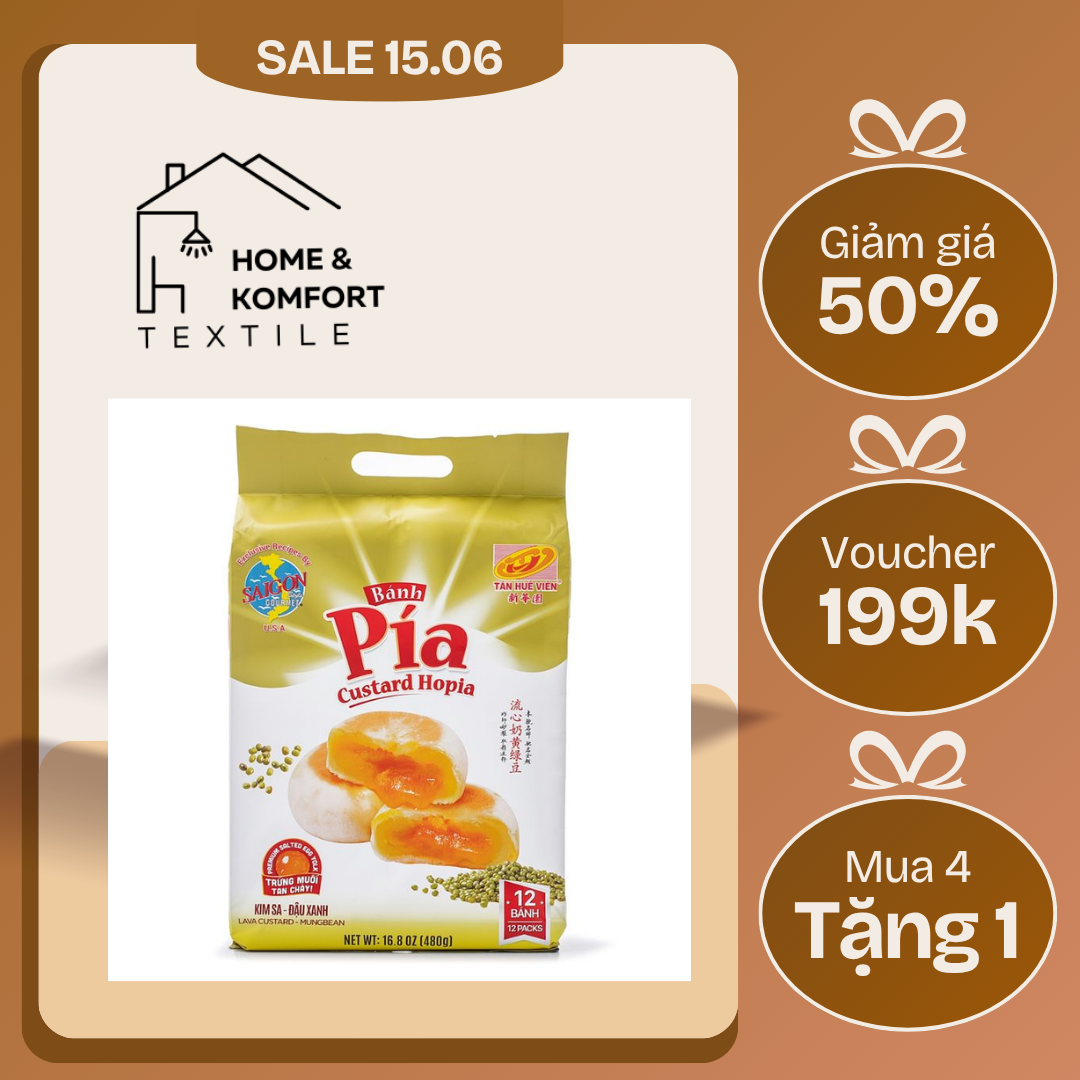 Bánh pía Sóc Trăng sầu riêng đậu xanh trứng muối