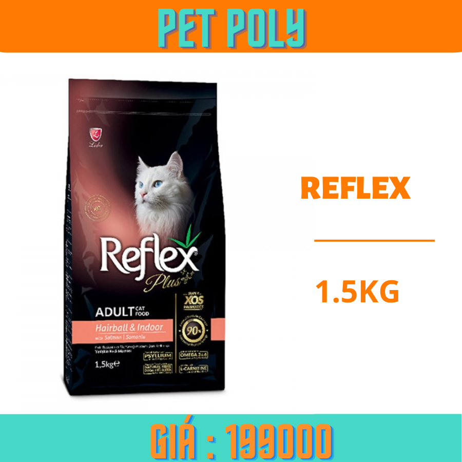 Thức ăn Reflex hỗ trợ tiêu búi lông cho mèo