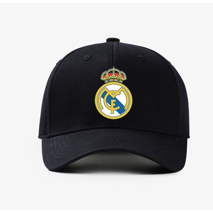 Nón Bóng Đá Real Đen