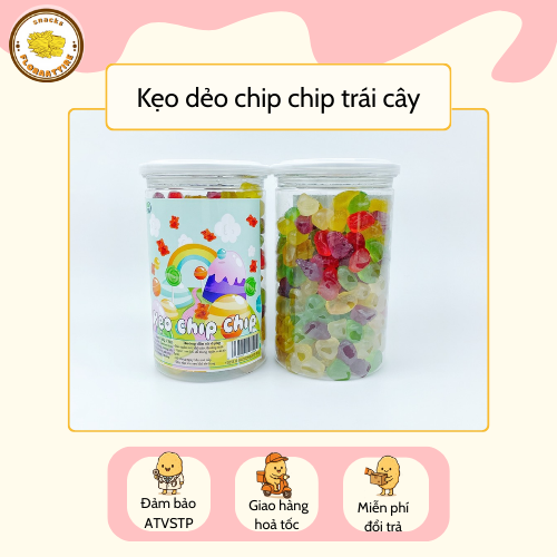 Kẹo Dẻo Chíp Chíp Đồ Ăn Vặt Floraattire hộp 500g