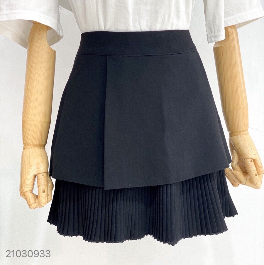 Chân váy 2 tầng xếp ly