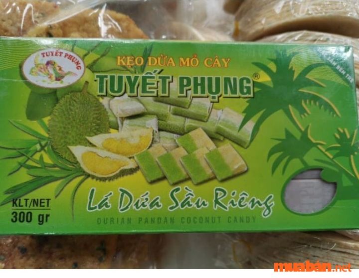 Kẹo Dừa Lá Dứa Sầu Riêng Tuyết Phụng 300gr