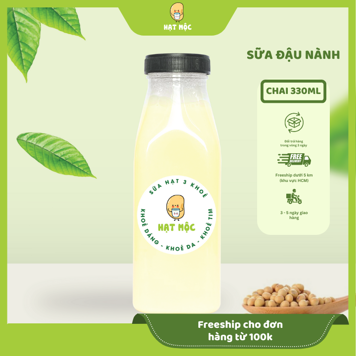 SỮA ĐẬU NÀNH – NGON LÀNH NGỌT THANH (330ML)