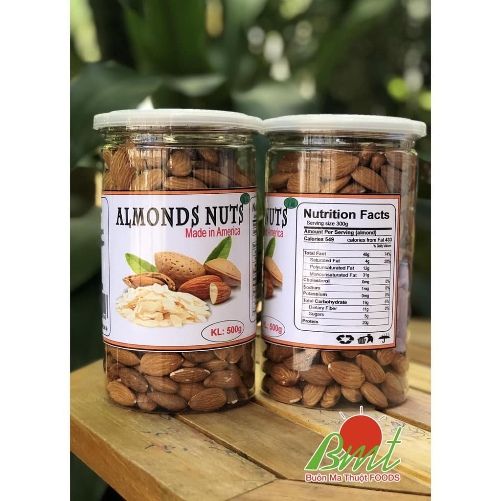 Hạt hạnh nhân sấy chín tách vỏ