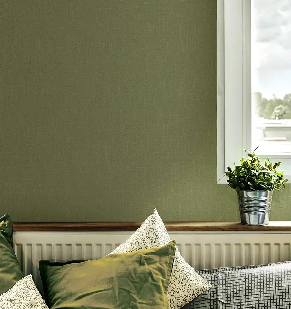 GIẤY DÁN TƯỜNG MÀU XANH RÊU KM24