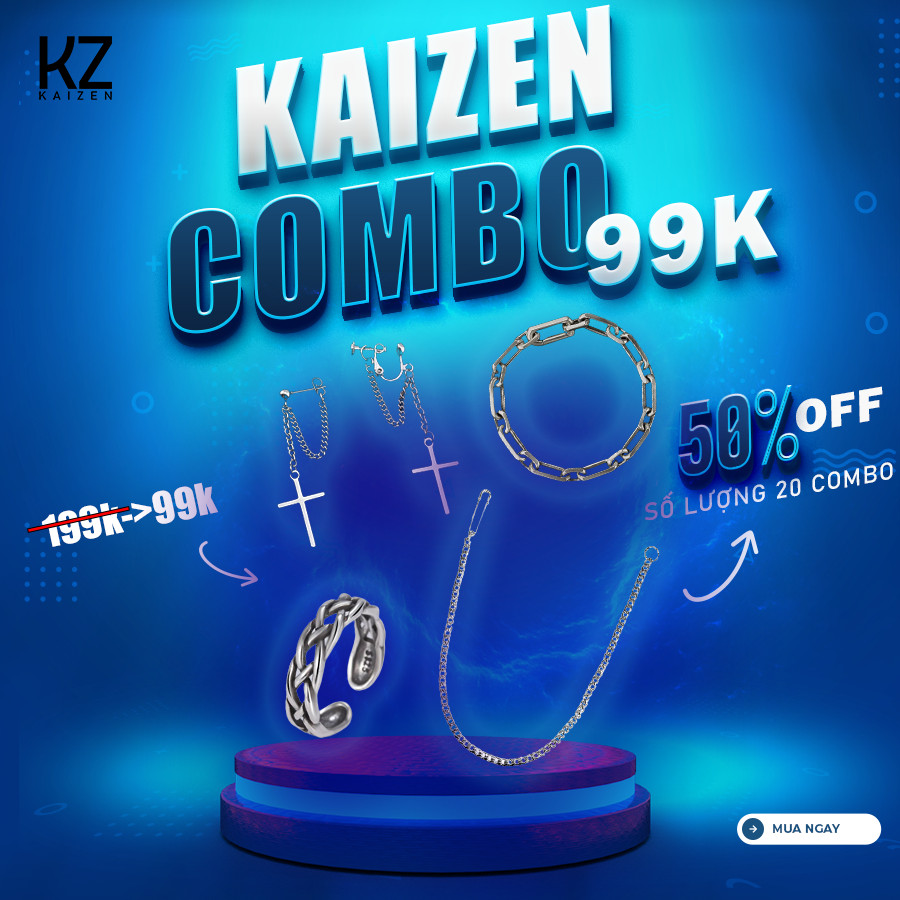 KAIZEN Combo phụ kiện Unisex 3