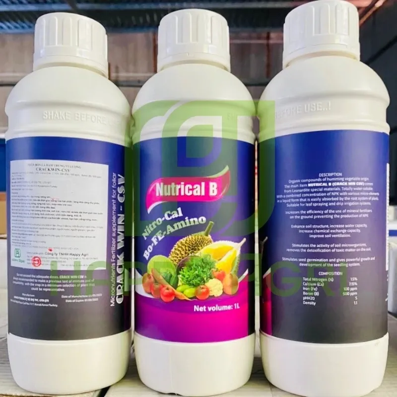 Phân bón lá đạm trung vi lượng - Nutrical B 500ml