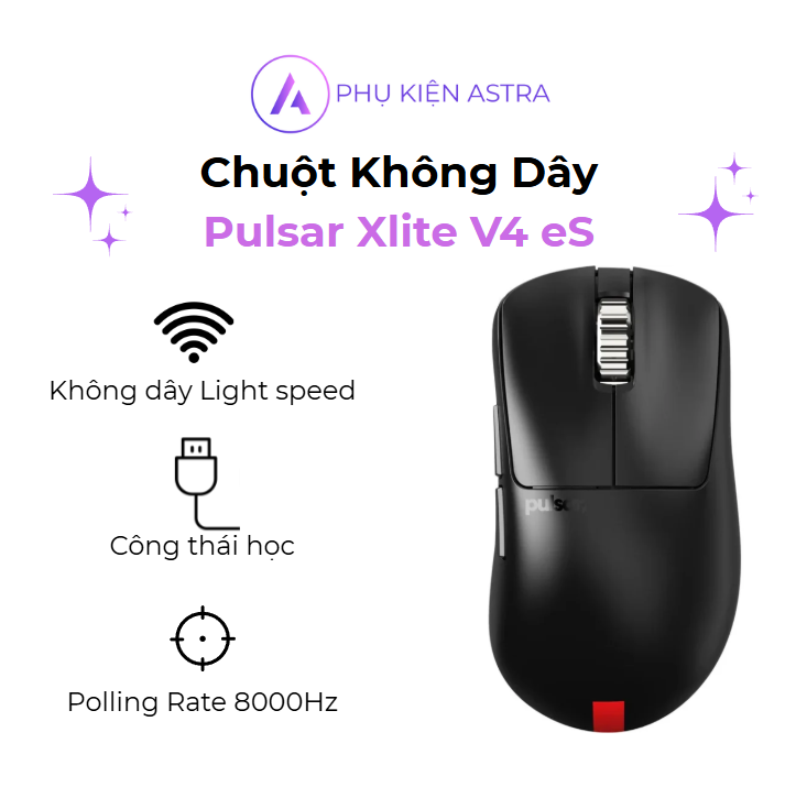 Chuột Không Dây Pulsar Xlite V4 eS