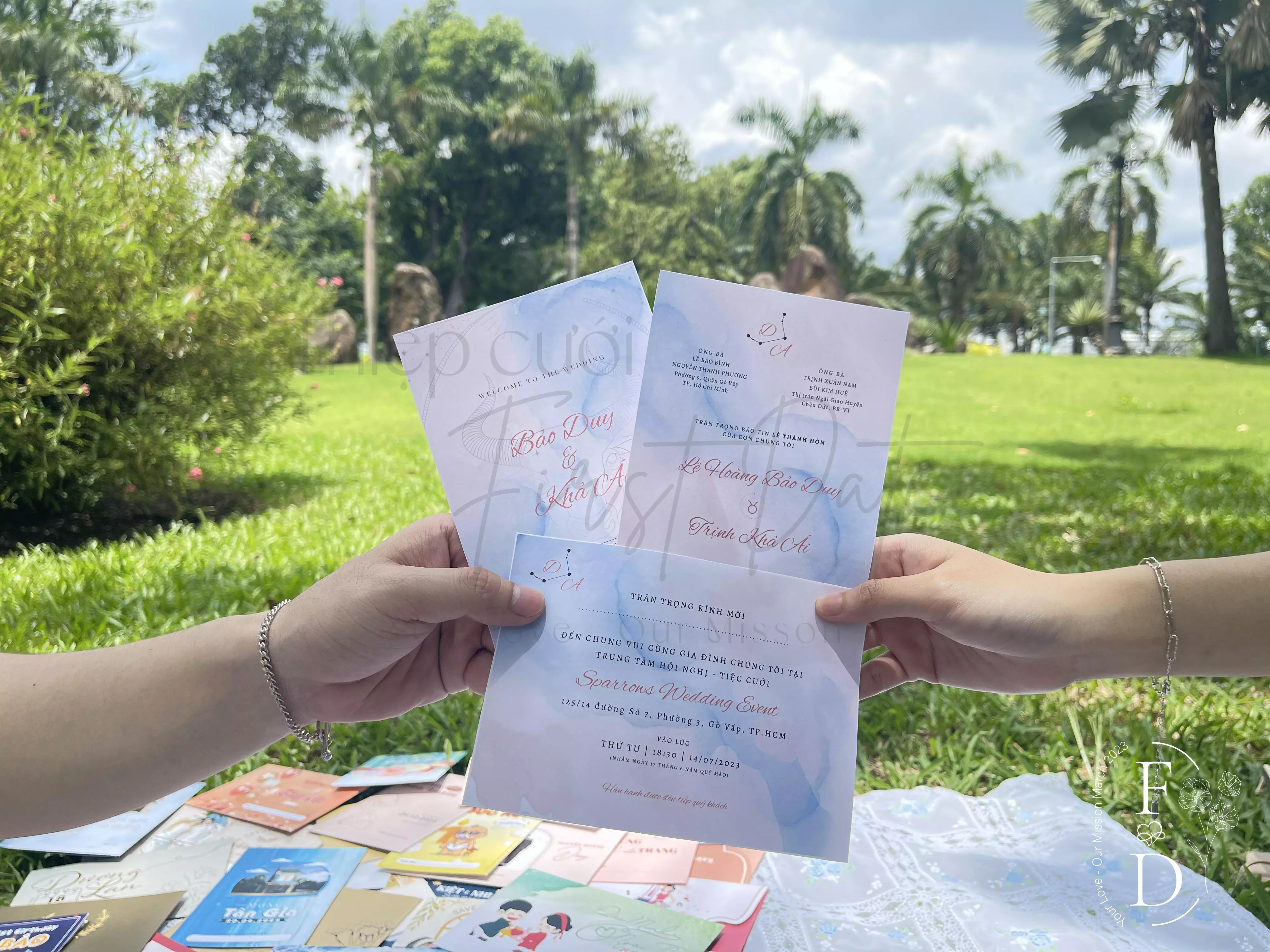 Thiệp cưới cung hoàng đạo | CHD-KN-002 | Mẫu thiệp cưới cung Kim Ngưu