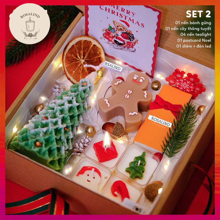 Set quà nến thơm xịn sò mùa Noel