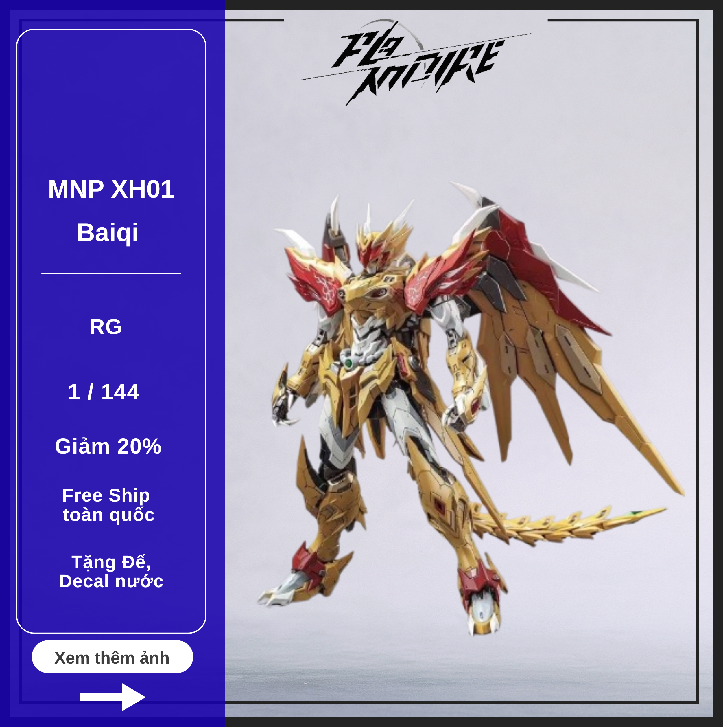 Mô hình MNP XH01 Baiqi Model Kit – Chính hãng Motor Nuclear