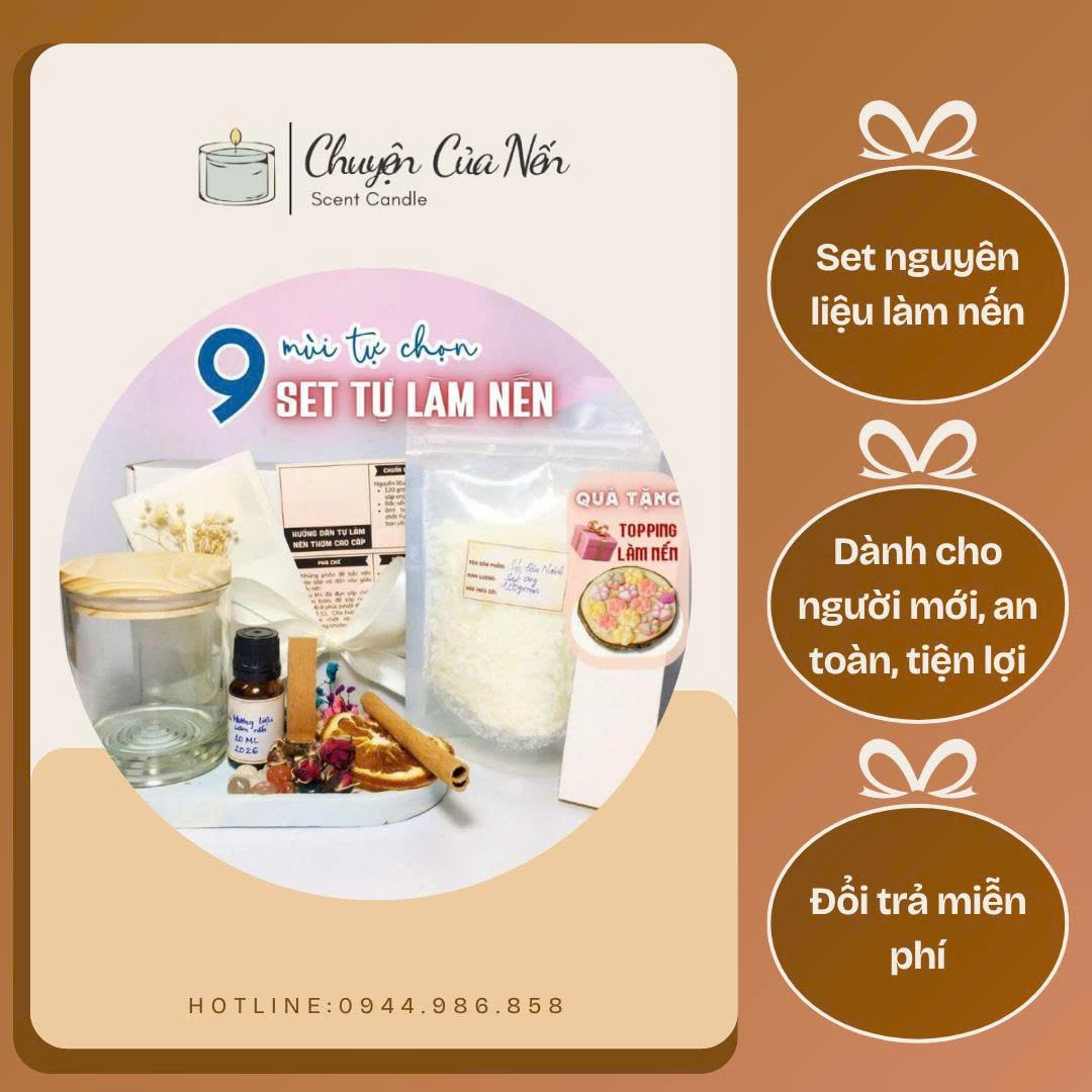 Set Tự Làm Nến Thơm Handmade Tại Nhà – Chuyện Của Nến