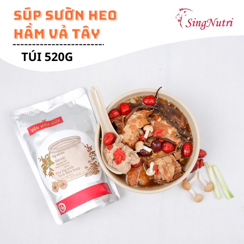 SÚP CANH SƯỜN HEO HẦM VẢ TÂY SINGAPORE 1 túi 520G