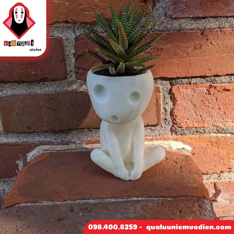 Bình hoa thần rừng – linh thần Kodama