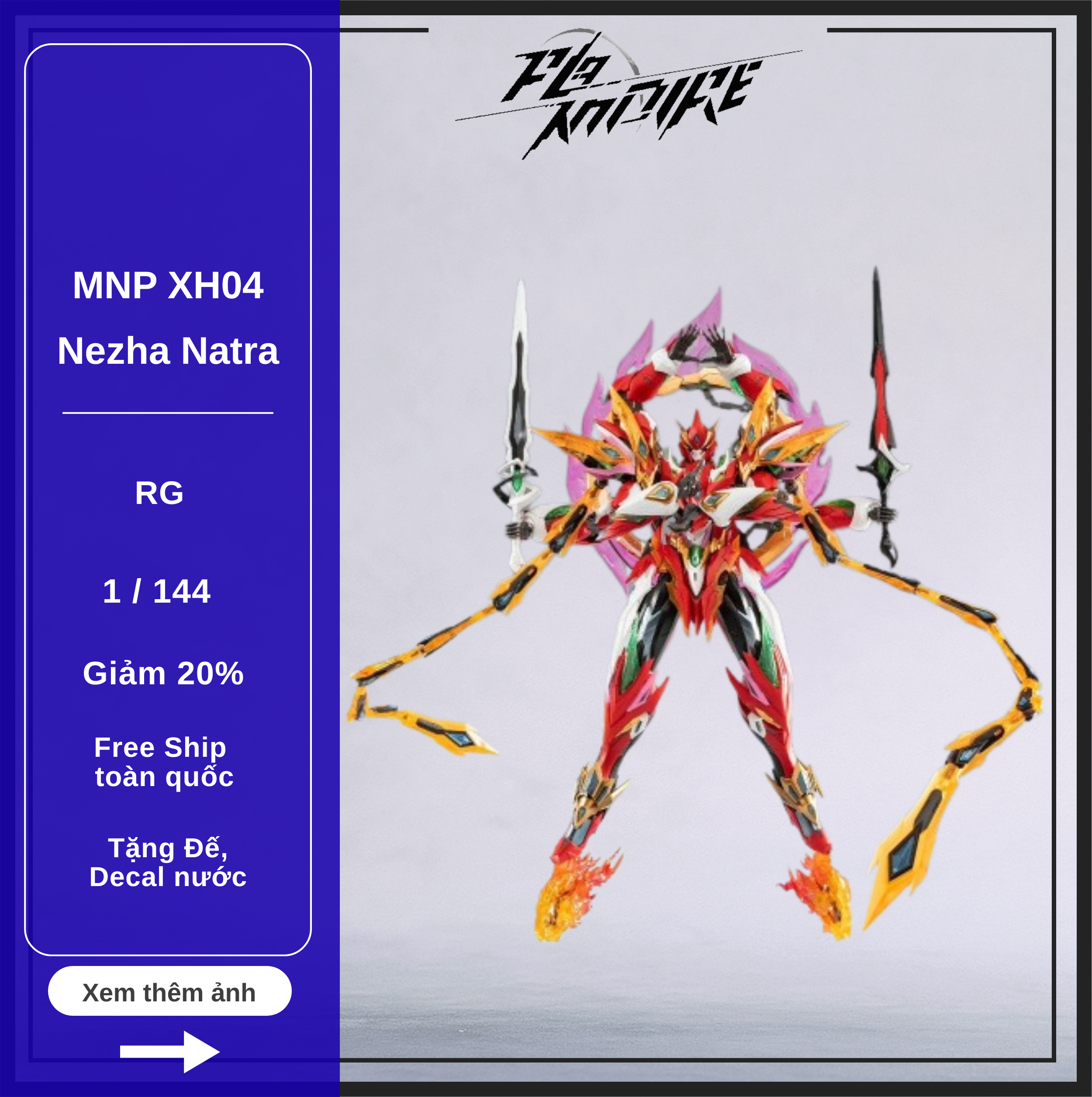 Mô hình MNP XH04 Nezha Natra – Mô hình chính hãng Motor Nuclear