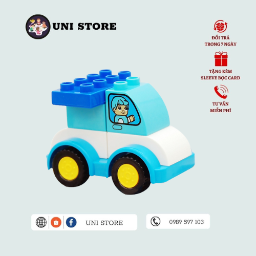 Xe Công Trường, Xe Tải Cresta - Đồ Chơi Lắp Ráp - 6 Mảnh Ghép