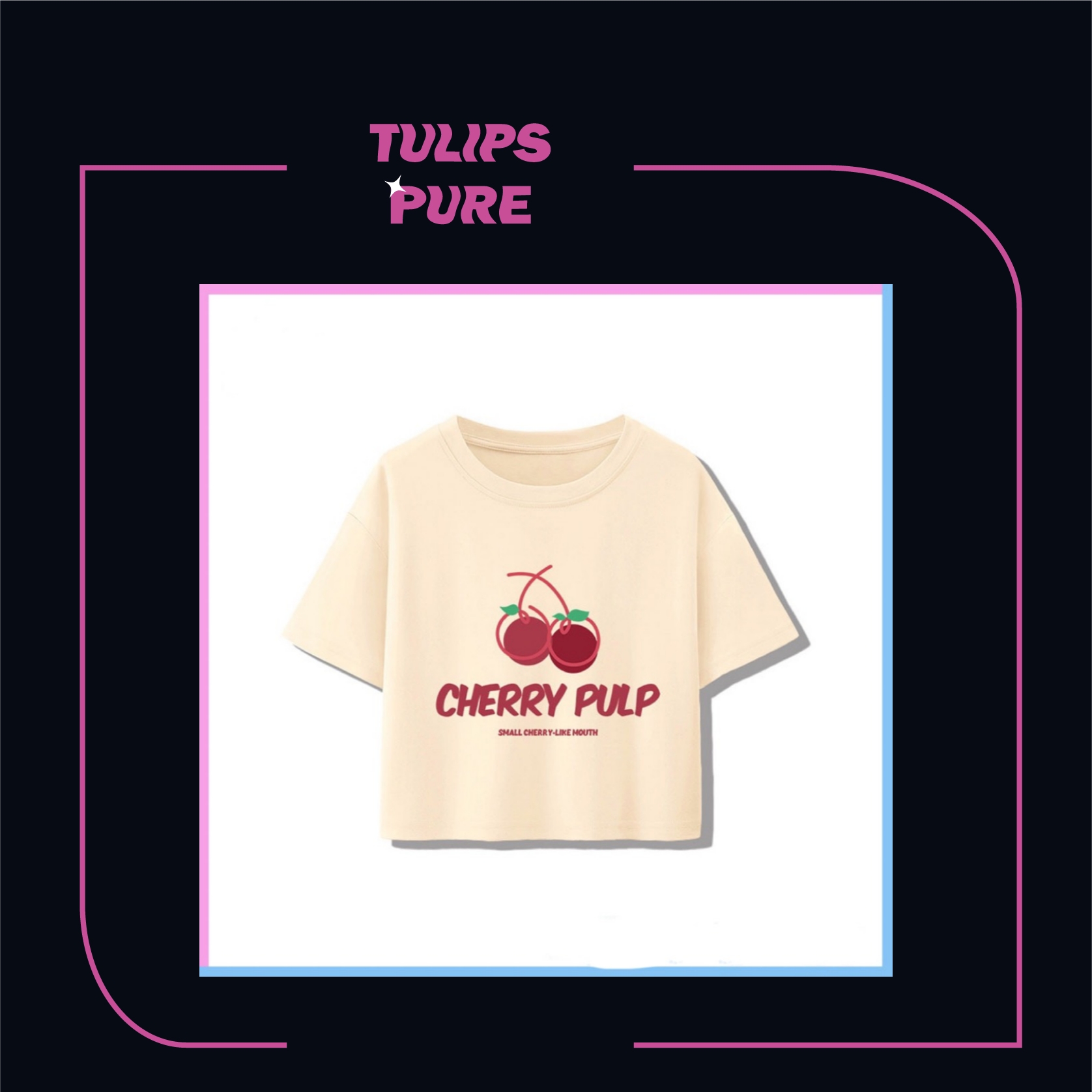 Áo Thun croptop cherry