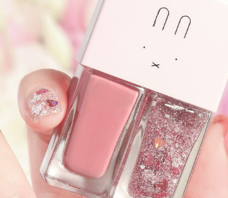 Full Set 2 Chai Sơn Móng Tay Nhũ + Lì