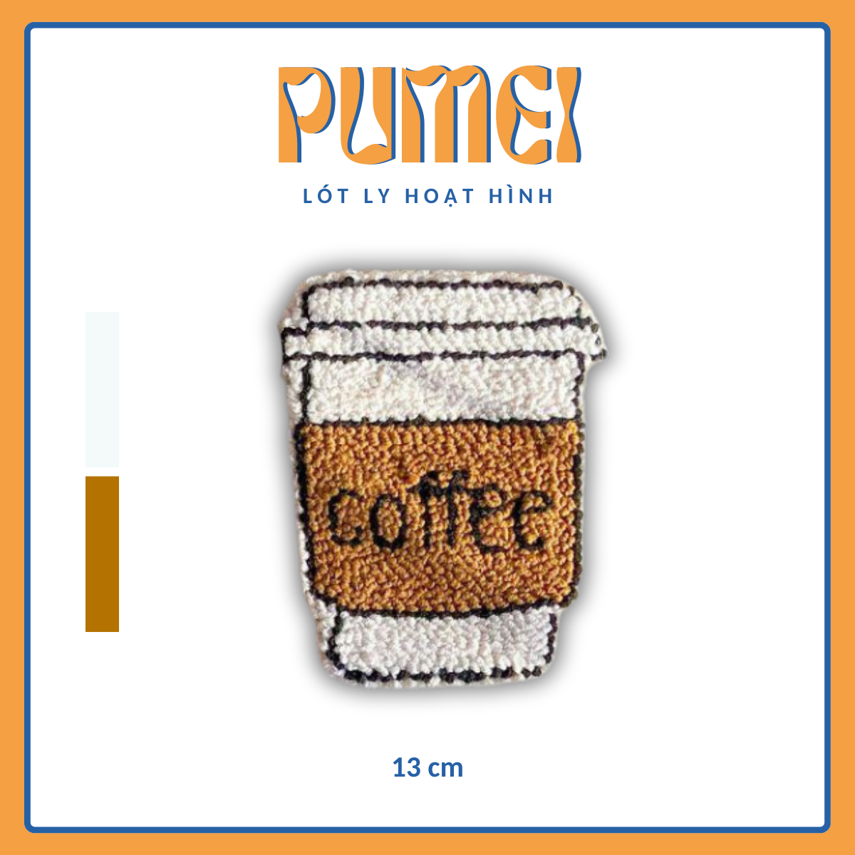 Lót ly decor hoạt hình ly cafe