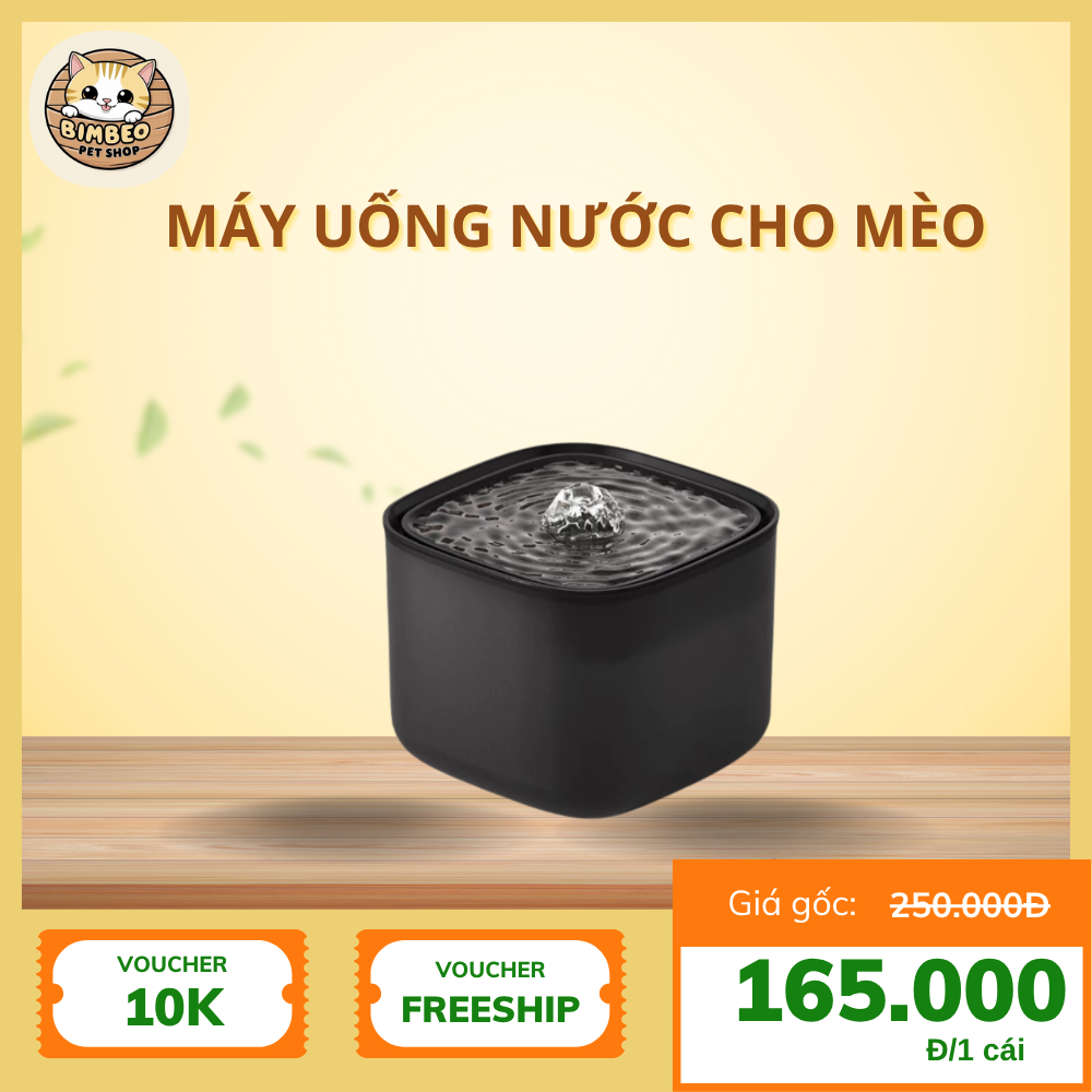 Máy Uống Nước Cho Mèo Lọc Thông Minh Tự Động Dung Tích 3L