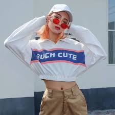 Fortee Áo Croptop Kiểu Such Cute