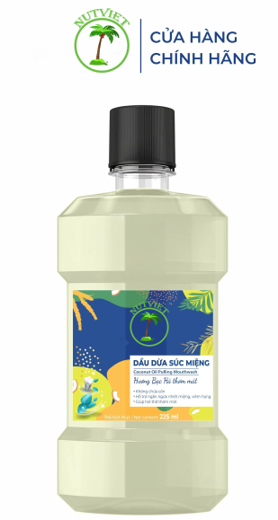 Dầu dừa súc miệng NutViet 225ml (Chai)