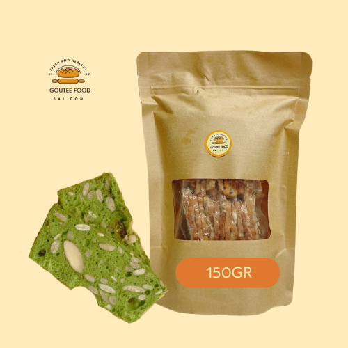 Bánh Biscotti Matcha Goutee Food Bánh Ăn Kiêng Giảm Cân Túi 150G