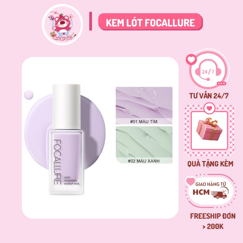 Focallure Kem Lót Trang Điểm Làm Sáng Da