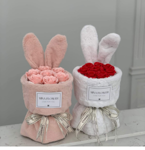 Hoa sáp tai thỏ trang trí - Hanaflower