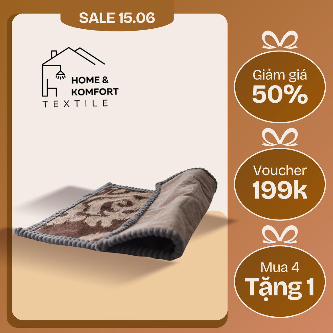 Thảm lau chân 40x60, họa tiết đơn giản, màu trơn đen, viền xám.