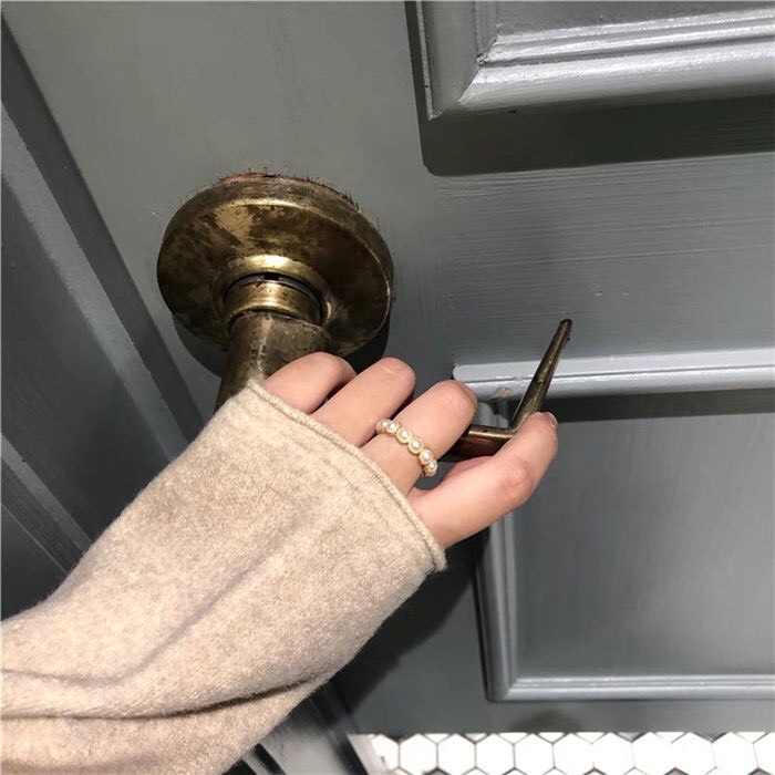 Nhẫn nữ ngọc trai nhân tạo dễ thương