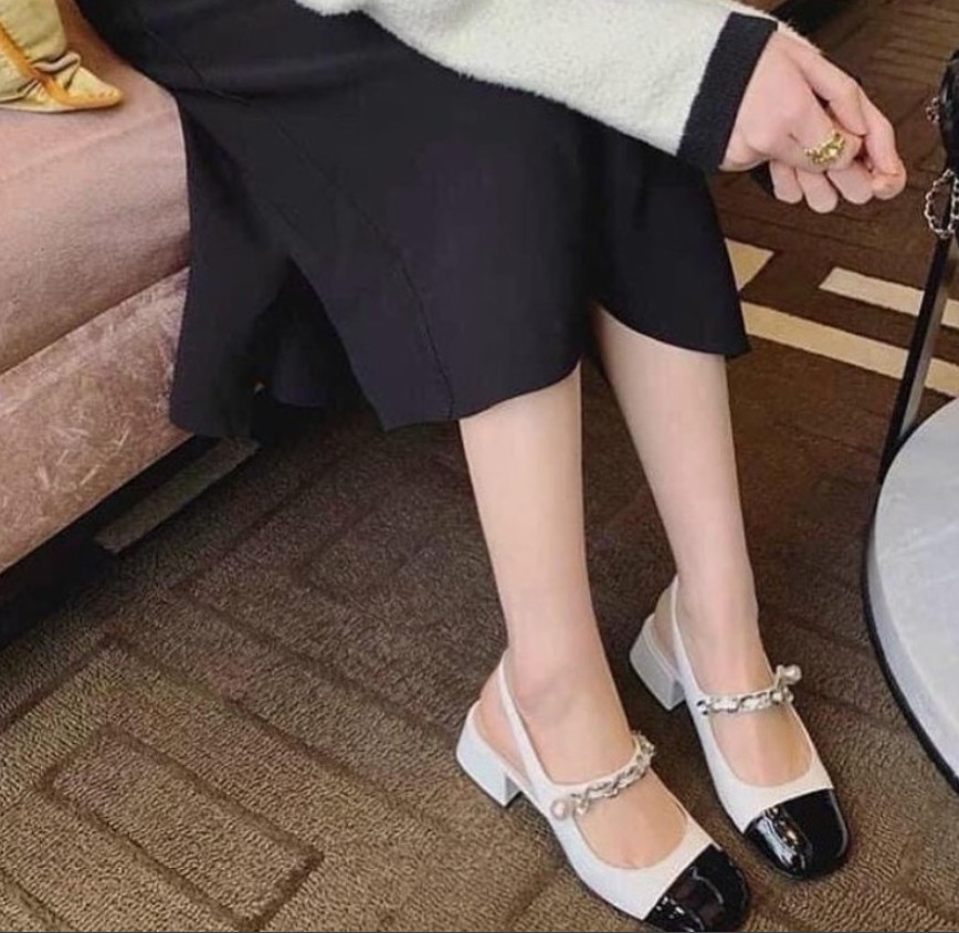 Giày Cao Gót Phối Ngọc