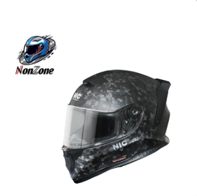 Nón Fullface NIC N02 Carbon rèn Nhám